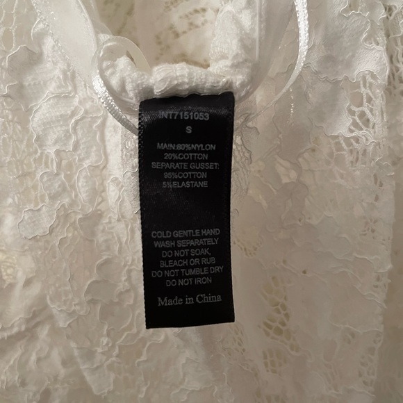 NWOT Stylestalker White Lace Bodysuit Lingerie - Picture 4 of 5